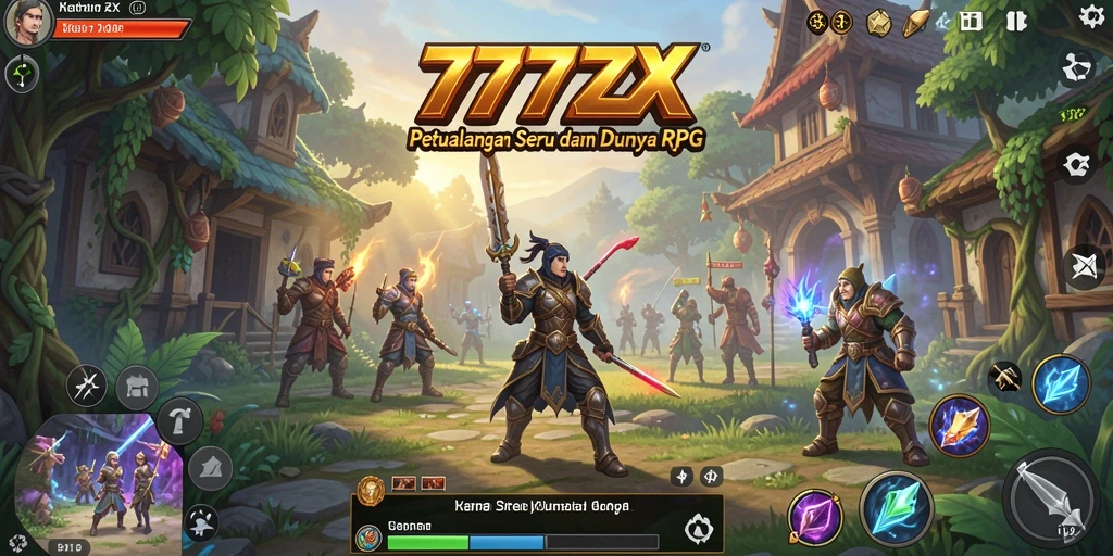 Tampilan gameplay RPG yang mendebarkan di 777ZX.
