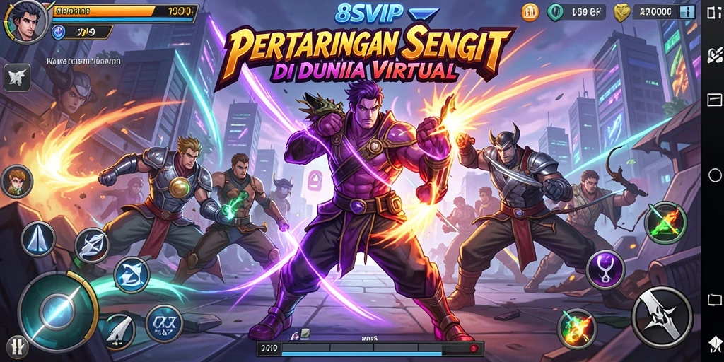 Tangkapan layar game 8SVIP menunjukkan aksi pertarungan yang mendebarkan.