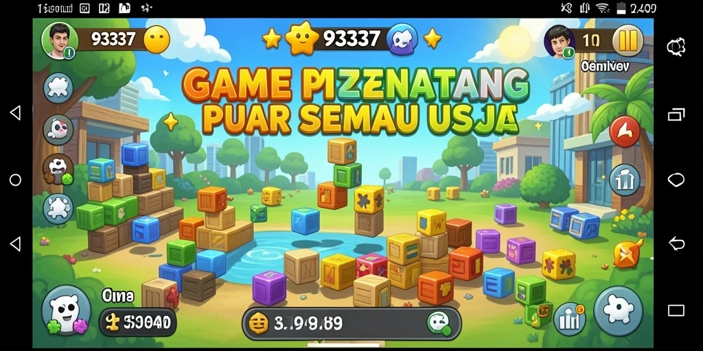 Tampilan gameplay menarik dari game Puzzle 93337.
