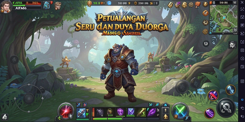 Gameplay AIFA66 menampilkan pertarungan epik dalam dunia MMORPG yang luas.