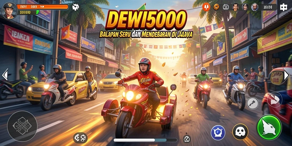 Tampilan gameplay memukau dari balapan di DEWI5000
