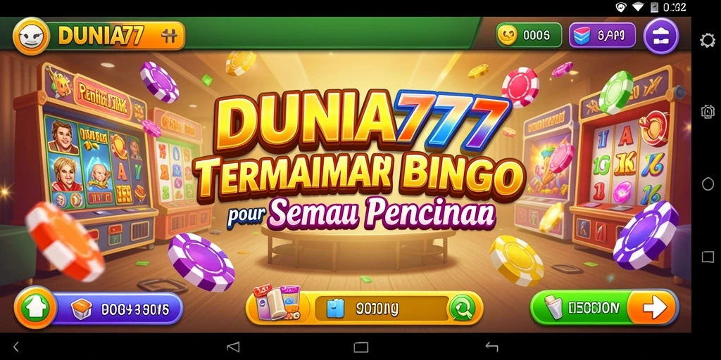 Tampilan permainan Bingo DUNIA777 yang menarik dan seru.