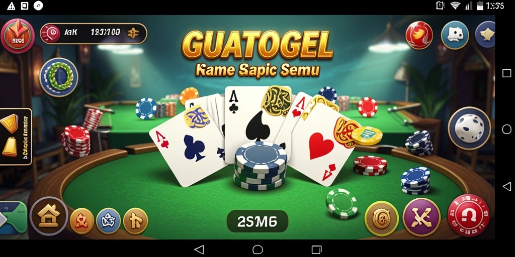 Tampilan menarik dari gameplay Gaple di GUATOGEL.