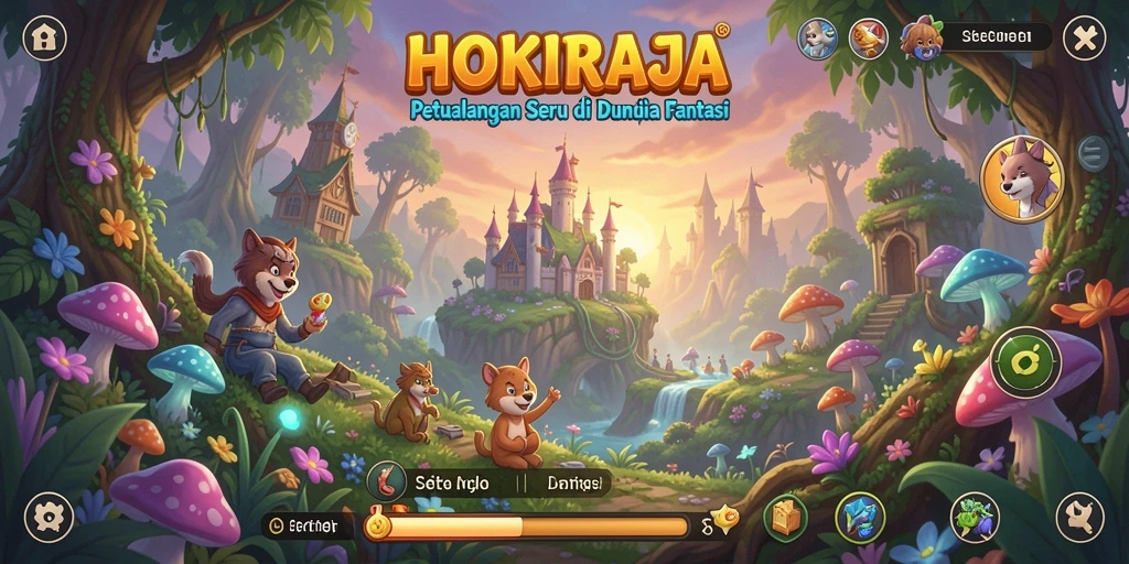 Tampilan gameplay seru dan penuh aksi dalam HOKIRAJA.