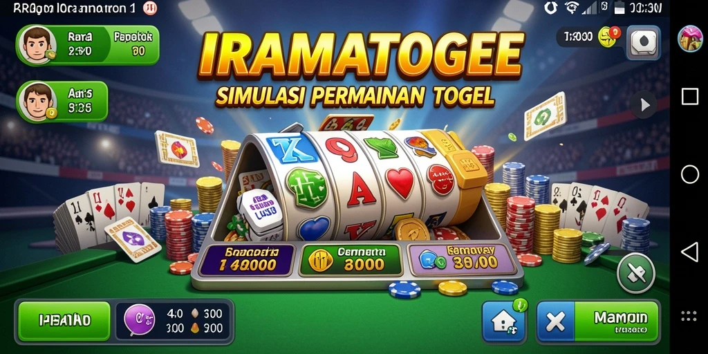 Tampilan gameplay menarik dan interaktif dari IRAMATOGEL.