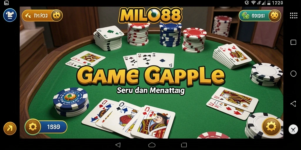 Tampilan gameplay seru Gaple di MILO88 yang menarik perhatian.