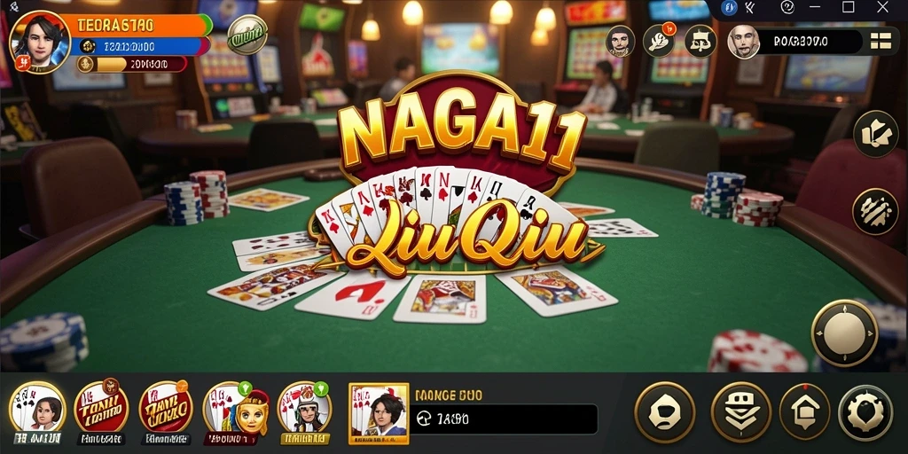 Tampilan gameplay QiuQiu yang menarik dan dinamis di NAGA11.