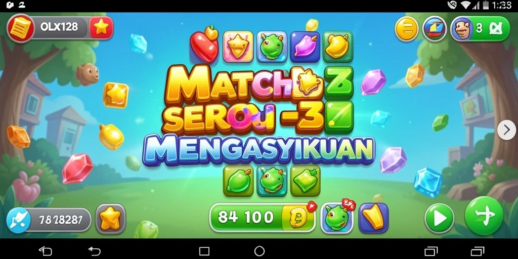 Tampilan gameplay seru dalam OLX128 yang mengasyikkan.