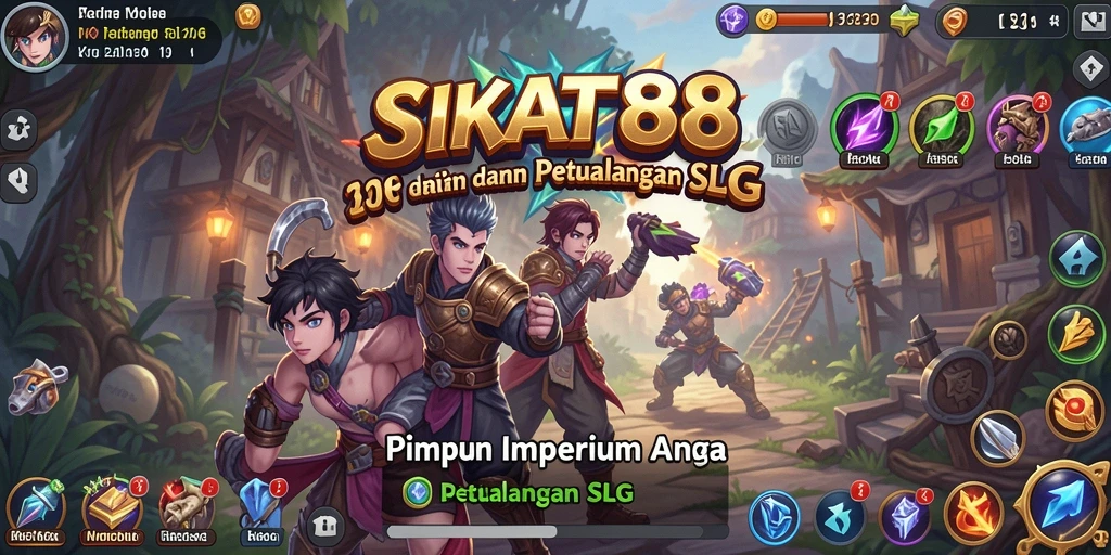 Tampilan gameplay SLG yang mendebarkan di SIKAT88.