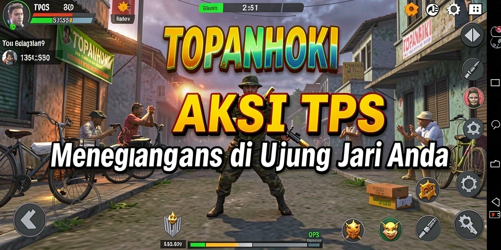 Screenshot utama dari gameplay TOPANHOKI yang mendebarkan.