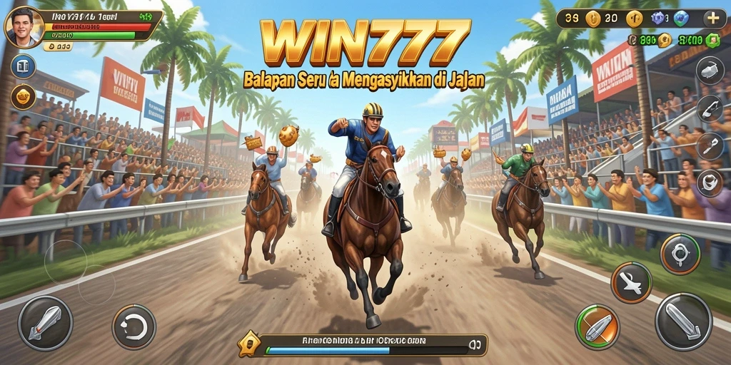 Gameplay seru WIN777 dengan balapan cepat dan grafis menarik.